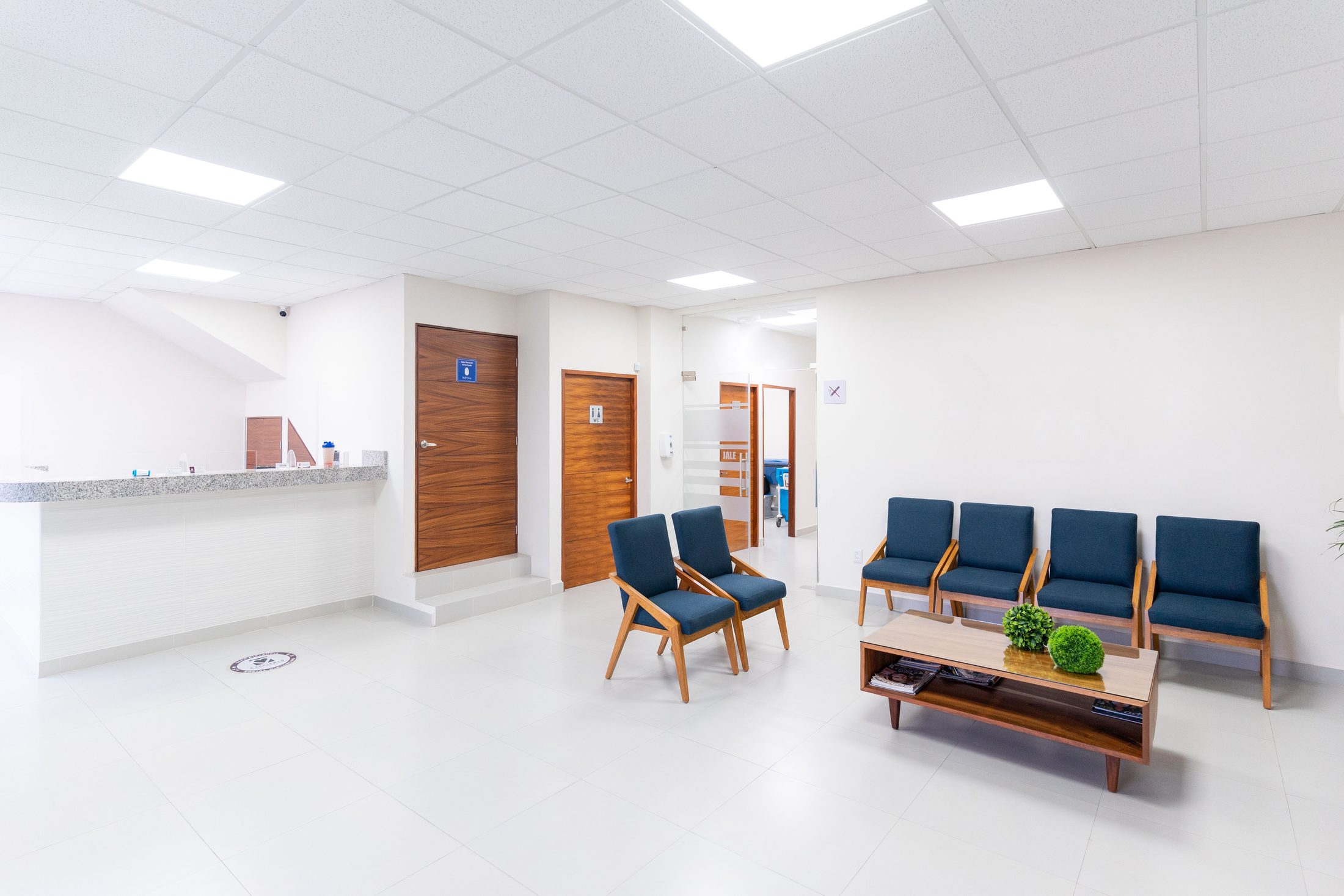 Waiting room in a hospital on UCSTAK's Healthcare page.